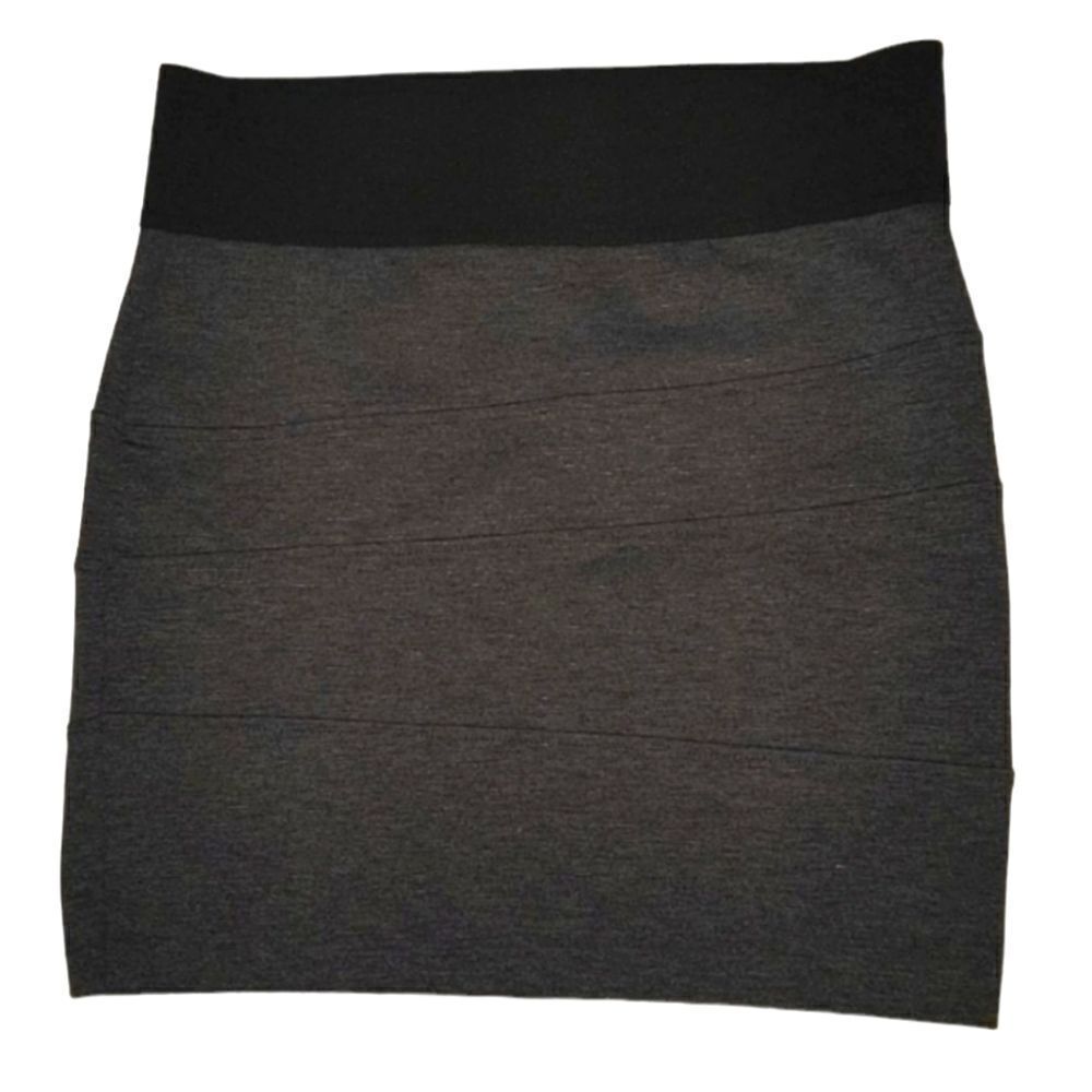 Charlotte Russe Bandage Style Mini Skirt Charcoal Gray Size‎ S